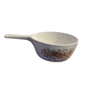 Vintage Corning Ware “Spice Of Life” Pint Size Casserole Dish W/ Handle. 6” M